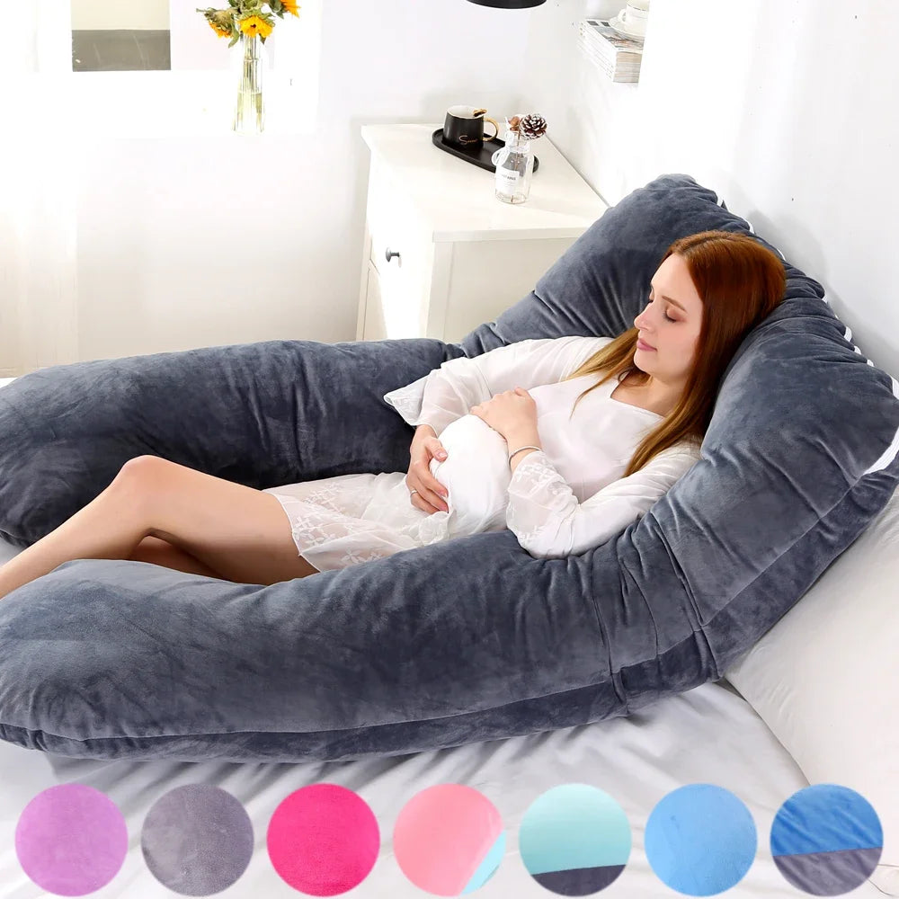 120X70Cm Pregnant Pillow for Pregnant Women Soft Cushions of Pregnancy Maternity Support Breastfeeding for Sleep Dropshipping